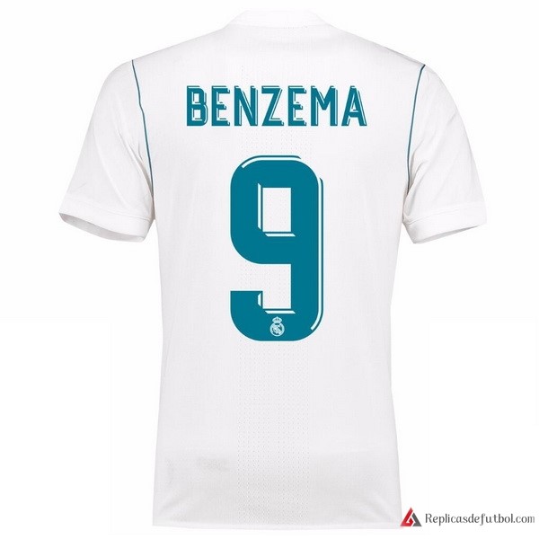 Camiseta Real Madrid Primera equipación Benzema 2017-2018